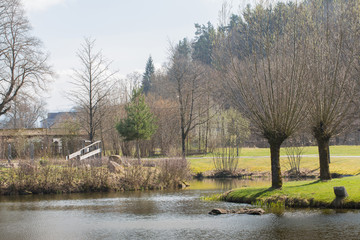 Impressions from the spa park in Bad Koetzting, Bavaria