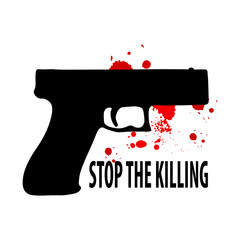 Stop the killing. Vector anti terrorism illustration