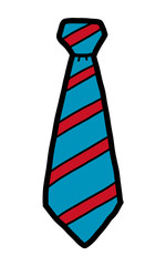 necktie / cartoon vector and illustration, hand drawn style, isolated on white background.