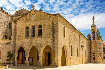 Fototapeta na wymiar Church of Saidet et Talleh Deir El Qamar in mount Lebanon Middle east