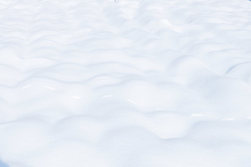 snow in the field background