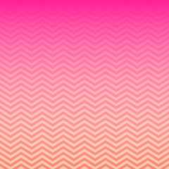 Pink Peach Ombre Chevron Vector Pattern. Gradient Fade Texture. Tropical Sunset Colored Background. Zigzag Stripes Blending into Solid Color. Horizontally Seamless Pattern Tile Swatch Included.