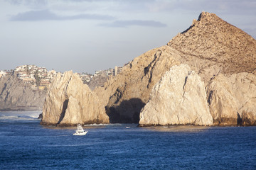 Fototapeta na wymiar Cabo San Lucas Resort Town Rocks