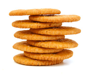 cracker isolated on white background
