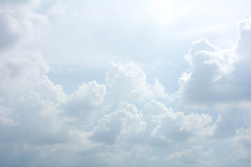 blue sky with cloud in summer - background