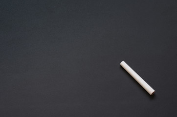 white chalk on a black school board