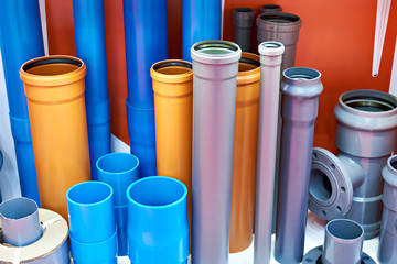 Plastic pipes for sewer systems