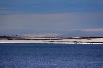  Gletsjers en sneeuwvelden in het noordpoolgebied © max5128