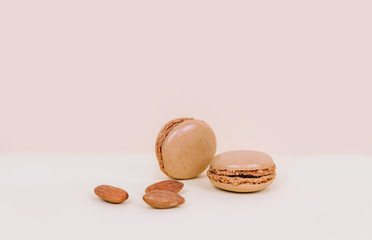French macaroon cake macaroons with almonds.