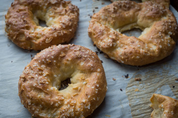 Bagels made with yogurt