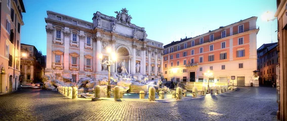 Fototapete Rund Trevi-Brunnen, Rom © fabiomax