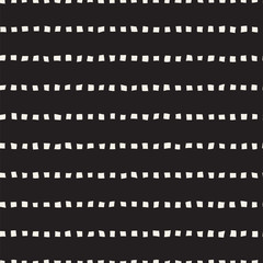 Hand drawn lines seamless pattern. Abstract geometric tiling background. Freehand black and white texture.