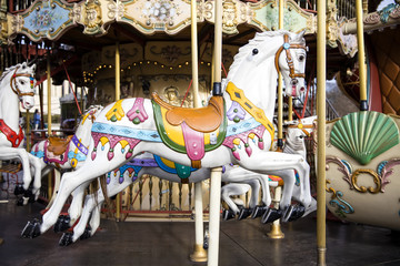 Detail from the vintage carousel