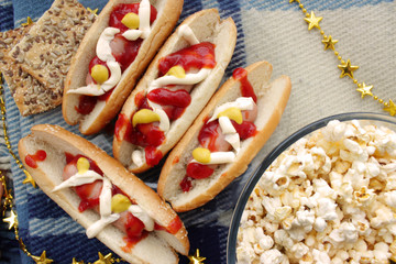 Labor day. American memorial day. American barbecue concept. Close up. Traditional. Selective focus