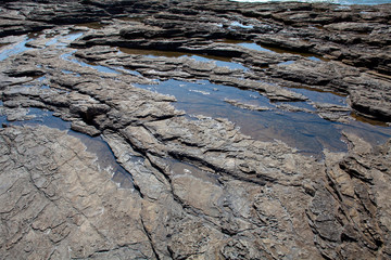 Byeonsan Peninsula of Chaeseokgang cliff in Korea Marine cliff 