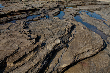 Byeonsan Peninsula of Chaeseokgang cliff in Korea Marine cliff 