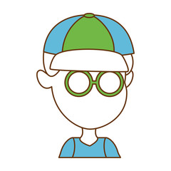 cute and little boy vector illustration design