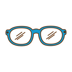 eye glasses accessory icon vector illustration design