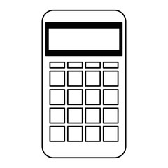 calculator math device icon vector illustration design