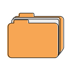 file folder isolated icon vector illustration design