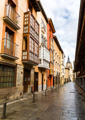Fototapeta na wymiar Streets of the Basque capital, Vitoria, Spain