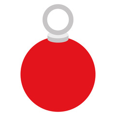 christmas ball decorative icon vector illustration design