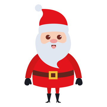 cute santa claus christmas character vector illustration design