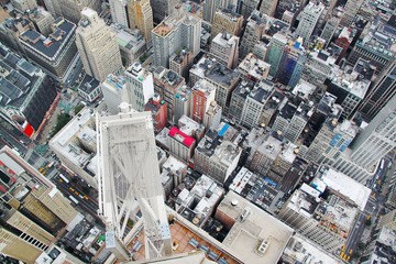 Fototapeta premium Ariel view on Manhattan.New York.USA.Beautiful background.