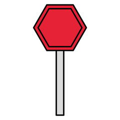 traffic signal isolated icon vector illustration design