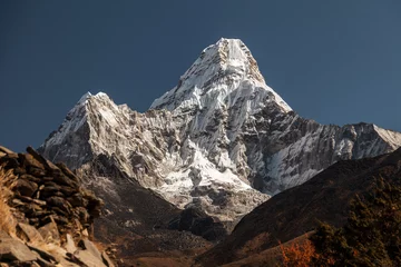 Sheer curtains Ama Dablam View of the Ama Dablam (6814 m) - Everest region, Nepal, Himalayas