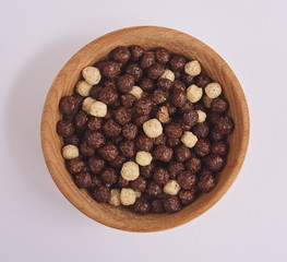Cereals on white background