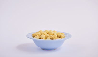 Cereals on white background