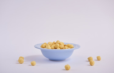 Cereals on white background