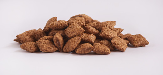 Cereals on white background