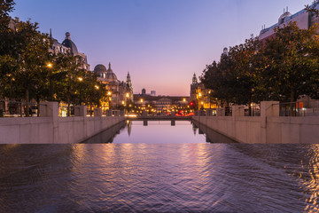 Avenue of the Allies (Avenida dos Aliados) in Porto, Portugal