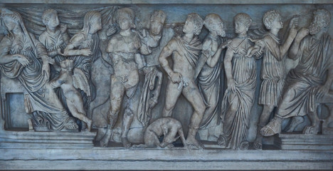  white Bas-relief and sculpture