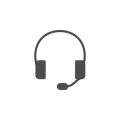 headphones icon.Element of popular contact us icon. Premium quality graphic design. Signs, symbols collection icon for websites, web design,