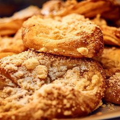 Sweet bun with sprinkles