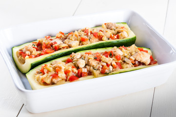 stuffed zucchini