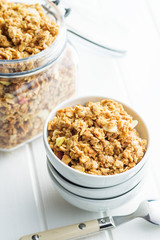 The granola breakfast cereals.