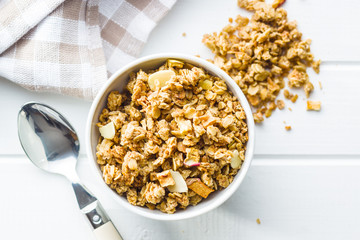 The granola breakfast cereals.