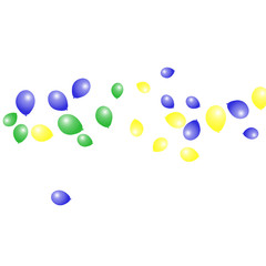 Background with Colorful balloons. Simple Feminine Pattern for Card, Invitation, Print. Trendy Decoration with Beautiful balloons