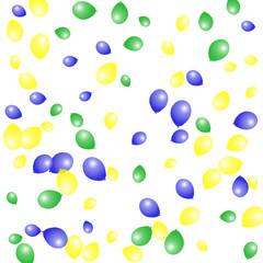 Background with Colorful balloons. Simple Feminine Pattern for Card, Invitation, Print. Trendy Decoration with Beautiful balloons