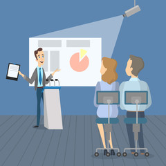 Business project presentation.