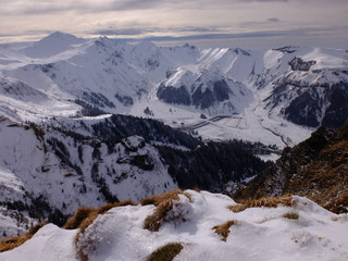 en raquettes de la Croix St Robert au Roc de Cuzeau (Sancy)