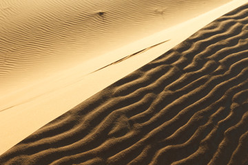 Sahara dunes in Merzouga, Africa - The grand Dune of Merzouga