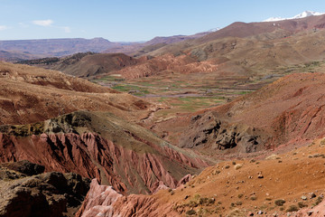 Ait Benhaddou,fortified city, kasbah or ksar, along the former caravan route between Sahara and Marrakesh in present day Morocco.