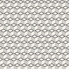 Abstract isometric cubes seamless pattern.