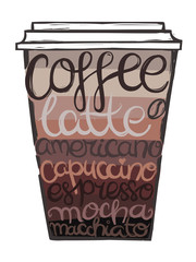 Summer lettering and symbols