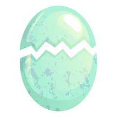 cracked bird egg